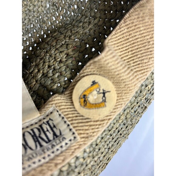 Corriboree Australia Olive Green Raffia Straw Hat Women Packable main image 10
